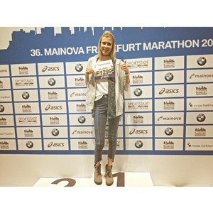 E. Grund beim Frankfurt-Marathon